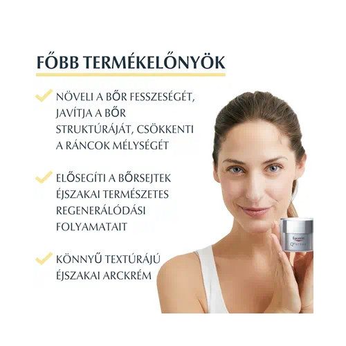 Eucerin Q10 ACTIVE Ránctalanító éjszakai arckrém 50ml