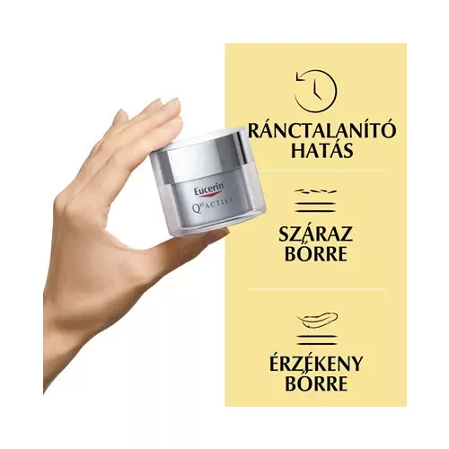 Eucerin Q10 ACTIVE Ránctalanító éjszakai arckrém 50ml