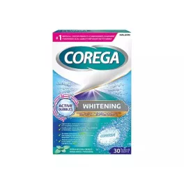 Corega Whitening műfogsortisztító tabletta 30x