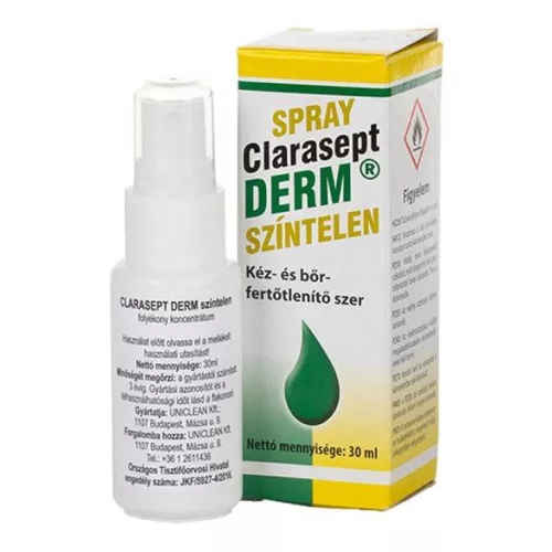 Clarasept derm fertőtlenítő spray színtelen 30ml