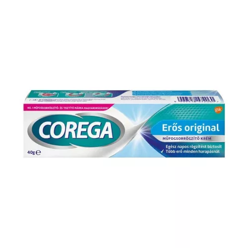 Corega műfogsorrögzítő krém extra erős rögzítés 40ml