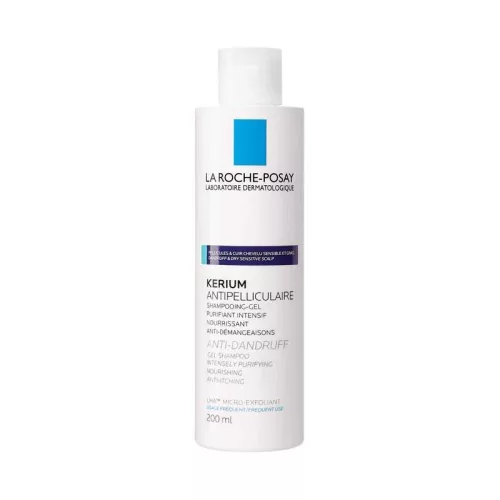 La Roche Posay Kerium korpásodás elleni sampon zsíros, érzékeny fejbőrre 200ml