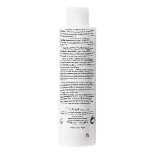 La Roche Posay Kerium korpásodás elleni sampon zsíros, érzékeny fejbőrre 200ml