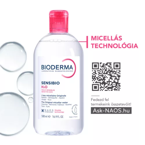 Bioderma Sensibio H2O arc- és sminklemosó 100ml