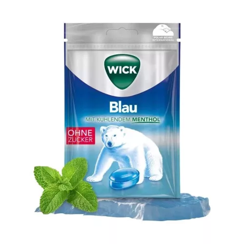 Wick torokcukor mentol 72g 