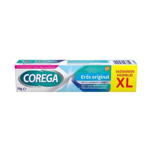 Corega műfogsorrögzítő krém extra erős rögzítés XL 70g