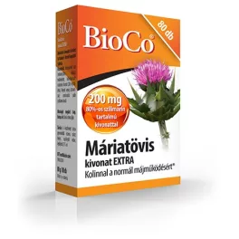 BioCo Máriatövis kivonat Extra tabletta 80x