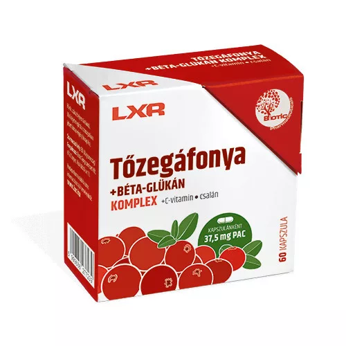 LXR Tőzegáfonya+ Béta-Glükán Komplex kapszula 60x