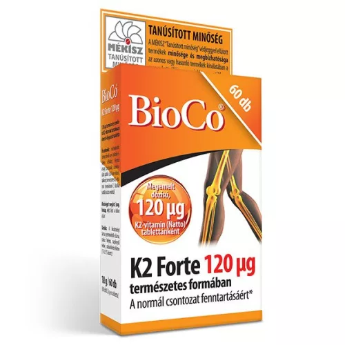 BioCo K2-vitamin Forte 120mikrogramm 60x