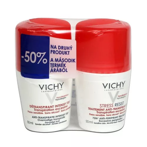 VICHY Stress Resist 72 órás izzadságszabályozó golyós dezodor duopack 2x50ml