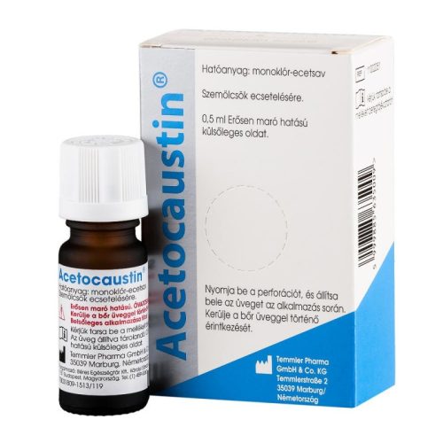 Acetocaustin szemölcsírtó oldat 0,5ml