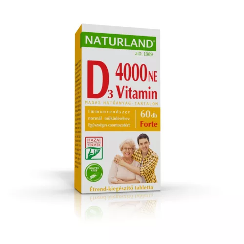 Naturland D-vitamin forte 4000NE tabletta 60x