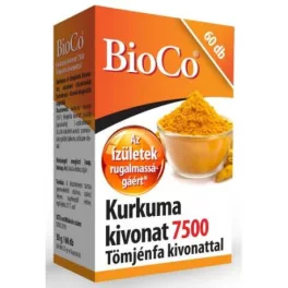   BioCo Kurkuma kivonat 7500 Tömjénfa kivonattal kapszula 60x