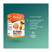BioCo D3-vitamin Forte 4000 IU tabletta 100x