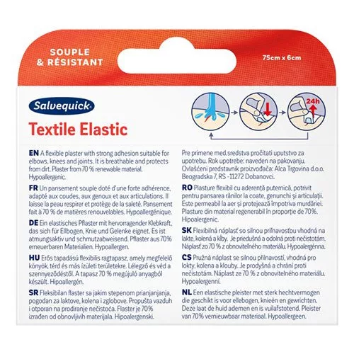 Salvequick textil szalag sebtapasz 75cmx6cm