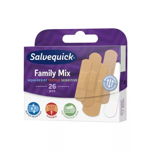 Salvequick Med Family Mix sebtapasz 26x
