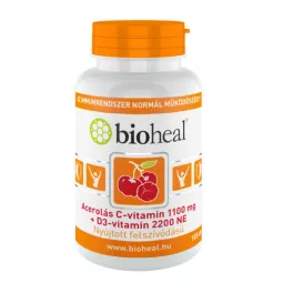   Bioheal Acerolás C-vitamin 1100 mg + D3-vitamin 2200NE tabletta 105x