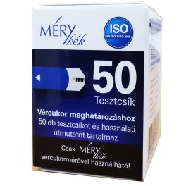 Mérykék tesztcsík 50db