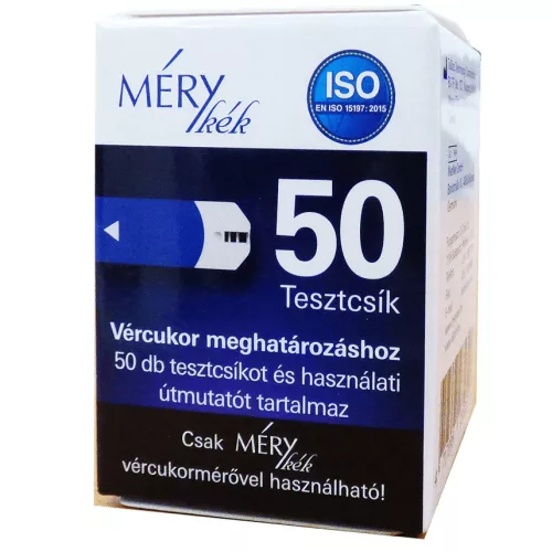 Mérykék tesztcsík 50db