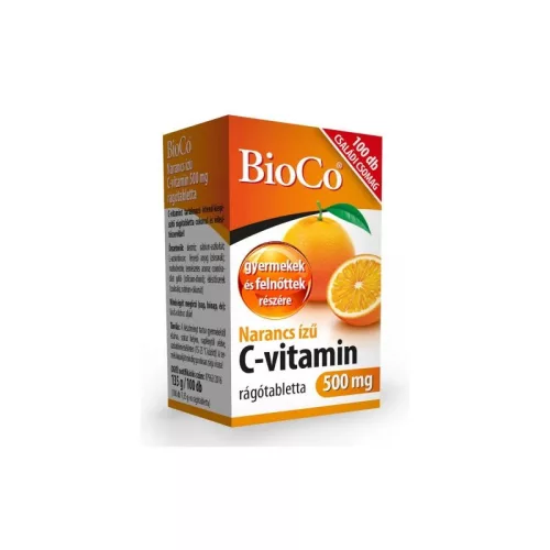 BioCo Narancs ízű C-vitamin 500 mg rágótabletta 100x