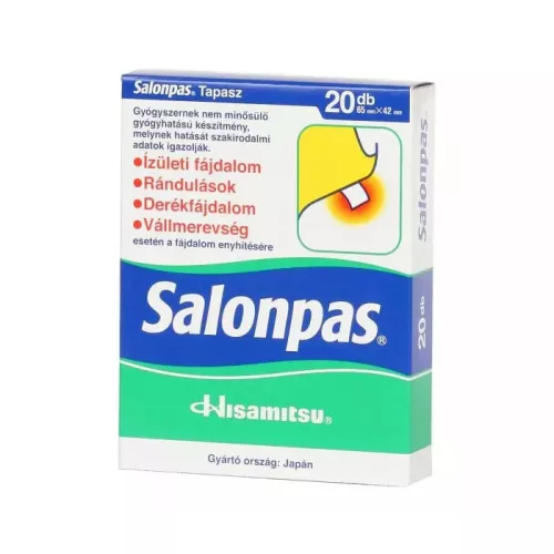 Salonpas fájdalomcsillapító gyógytapasz 20x