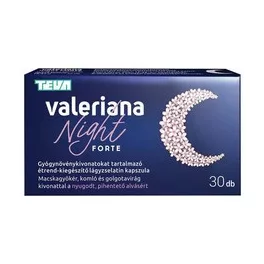 Valeriana Night Forte étrend-kiegészítő kapszula 30x