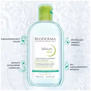 Bioderma Sébium H2O arc- és sminklemosó 500ml