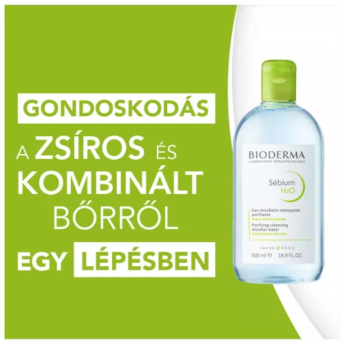 Bioderma Sébium H2O arc- és sminklemosó 500ml