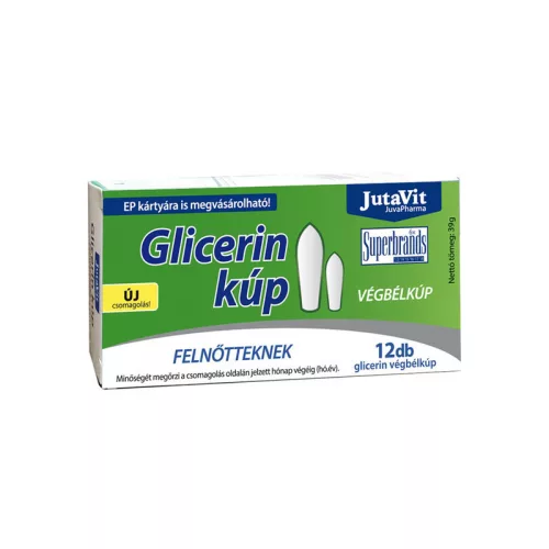 JutaVit Glicerin végbélkúp felnőtteknek 12x