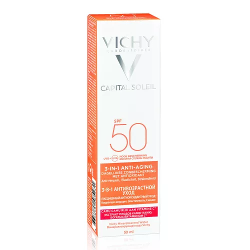 VICHY Capital Soleil Anti-Age öregedésgátló napvédő krém SPF50 50ml