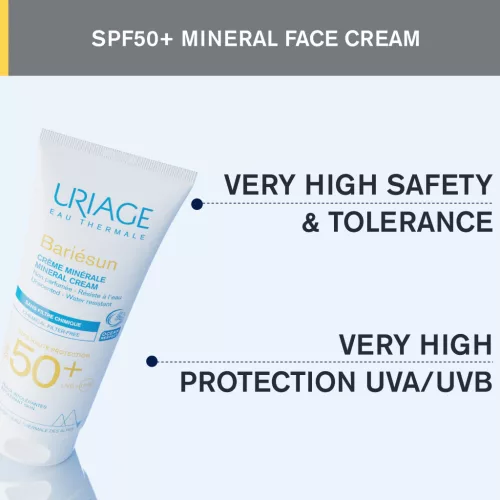 Uriage Bariésun Mineral krém SPF50+ 100ml