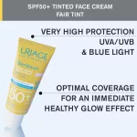 Uriage Bariésun arckrém SPF50+ színezett világos 50ml