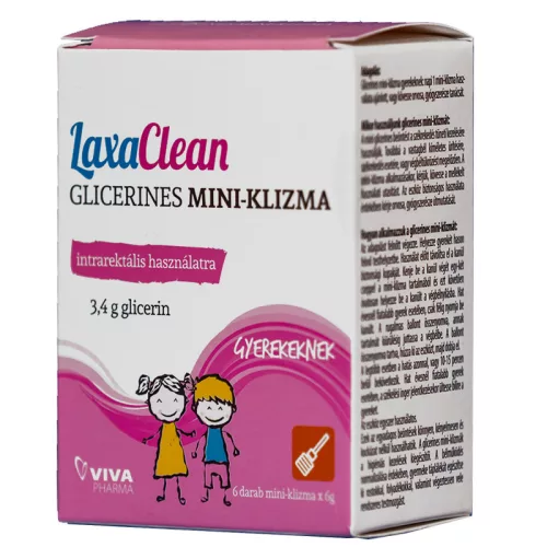 LaxaClean Glicerines mini-klizma gyermekeknek 6x