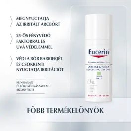   Eucerin Anti-Redness Bőrpír elleni színezett nappali arcápoló SPF25 50ml