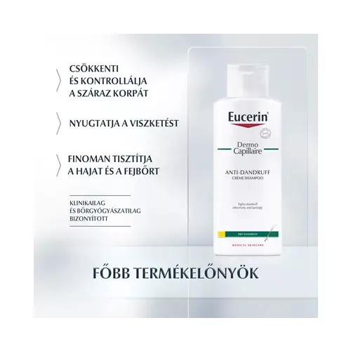 Eucerin DermoCapillaire Korpásodás elleni sampon száraz korpára 250ml