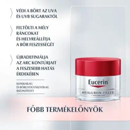   Eucerin Hyaluron-Filler+Volume Lift Bőrfeszesítő nappali arckrém száraz bőrre 50ml