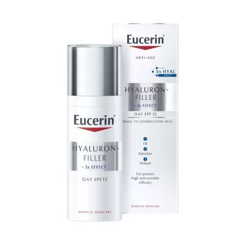 Eucerin Hyaluron-Filler Ráncfeltöltő nappali arckrém normál, vegyes bőrre 50ml