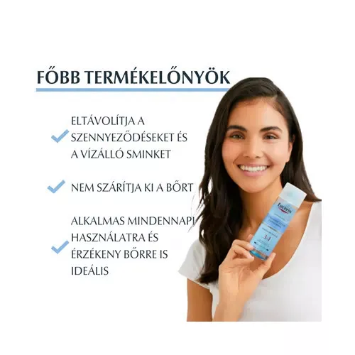 Eucerin DermatoCLEAN 3in1 micellás arclemosó 400ml