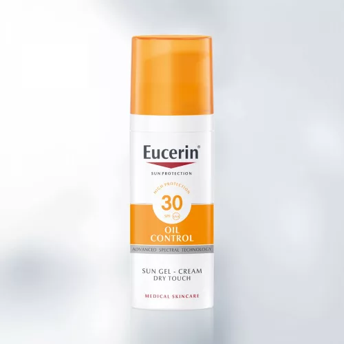 Eucerin Sun Oil Control napozó krém-gél arcra FF30+ 50ml