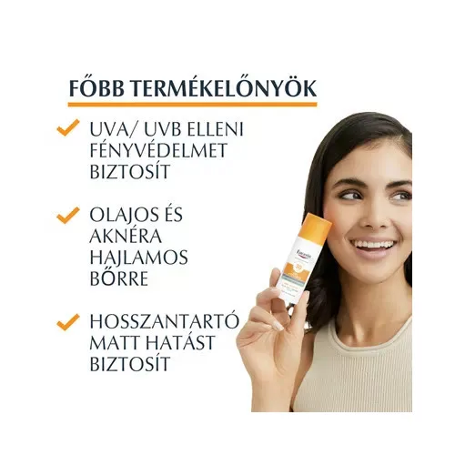 Eucerin Sun Oil Control napozó krém-gél arcra FF30+ 50ml