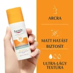 Eucerin Sun Oil Control napozó krém-gél arcra FF30+ 50ml