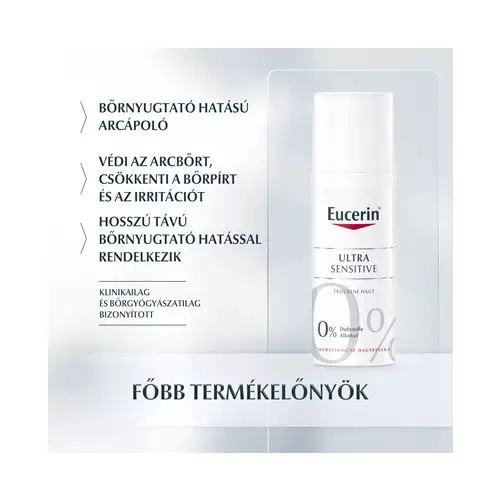 Eucerin UltraSensitive arcápoló száraz bőrre 50ml