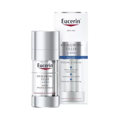 Eucerin Hyaluron-Filler Éjszakai Bőrmegújító Peeling és Szérum 30ml