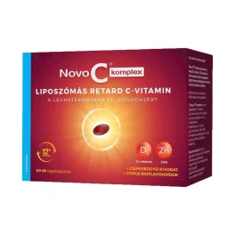   Novo C Komplex liposzómás retard C-vitamin+D3+cink kapszula 60x
