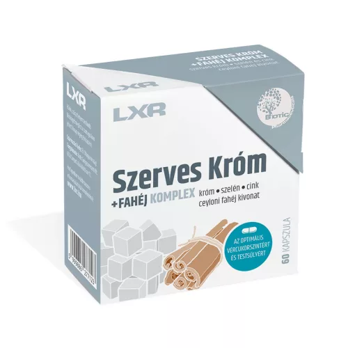 LXR Szerves Króm+ Fahéj Komplex 60x