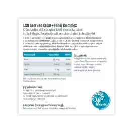 LXR Szerves Króm+ Fahéj Komplex 60x