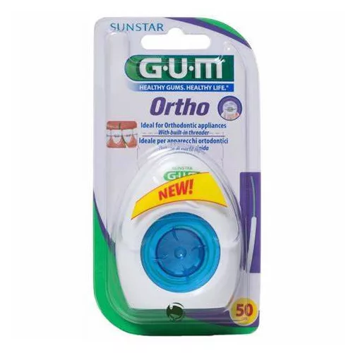 Gum Ortho Floss fogselyem 50x