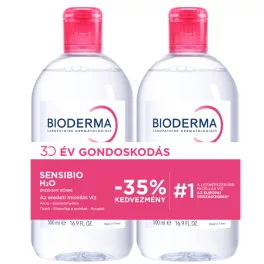 Bioderma Sensibio H2O arc- és sminklemosó 2x500ml