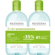 Bioderma Sébium H2O arc- és sminklemosó 2x500ml