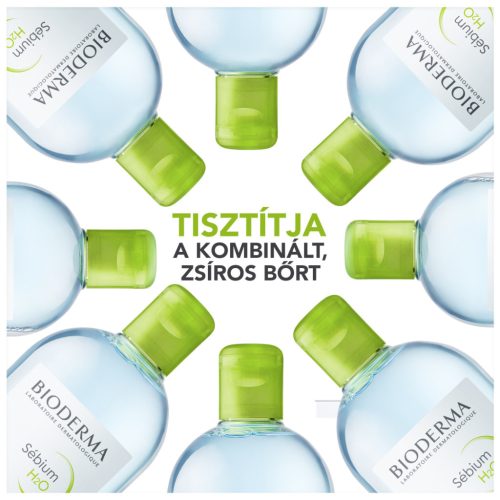 Bioderma Sébium H2O arc- és sminklemosó 2x500ml